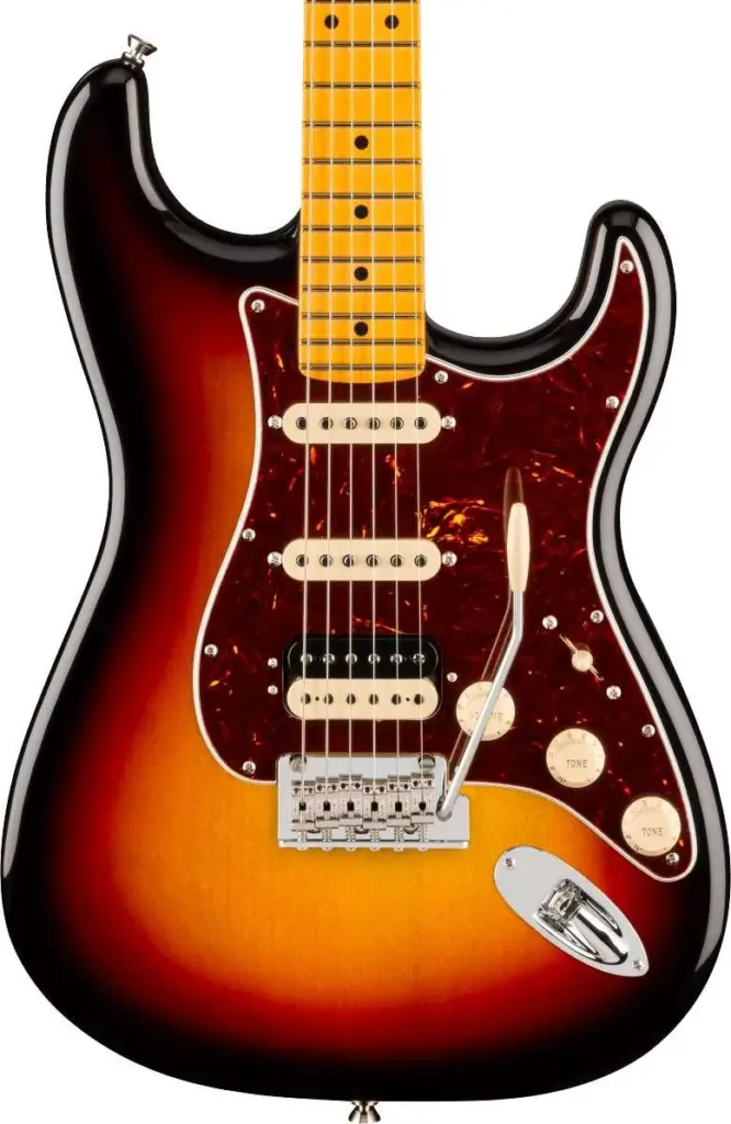Fender American Professional Stratocaster HSS Electric Guitar in 3-Colour Sunburst, Maple Fingerboard