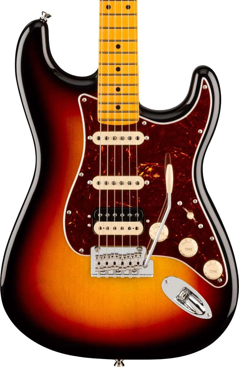 Fender American Professional Stratocaster HSS Electric Guitar in 3-Colour Sunburst, Maple Fingerboard - Image 1