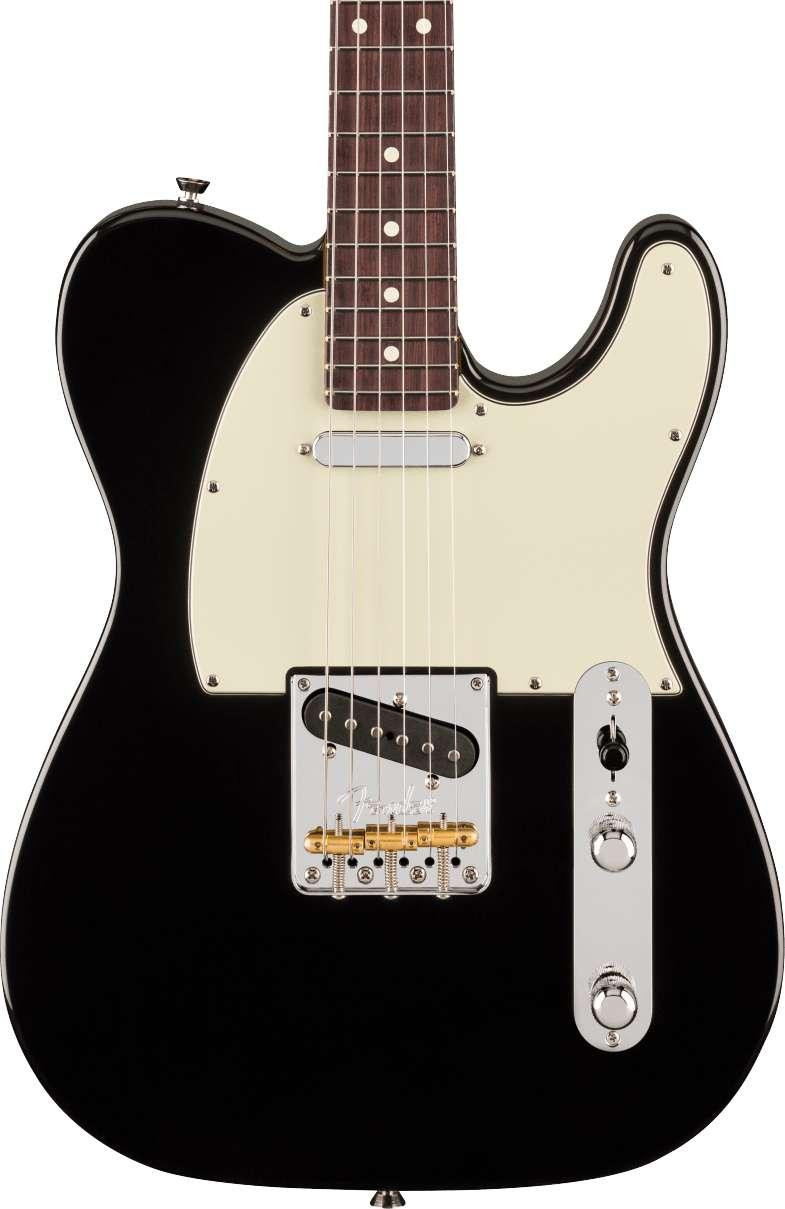 Fender American Professional Telecaster Electric Guitar in Black, Rosewood Fingerboard - Image 1