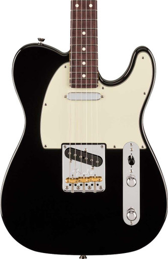 Fender American Professional Telecaster Electric Guitar in Black, Rosewood Fingerboard - Image 2