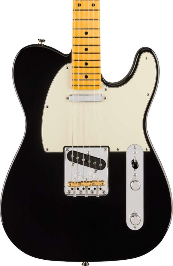 Fender American Professional Telecaster Electric Guitar in Black, Maple Fingerboard - Image 1