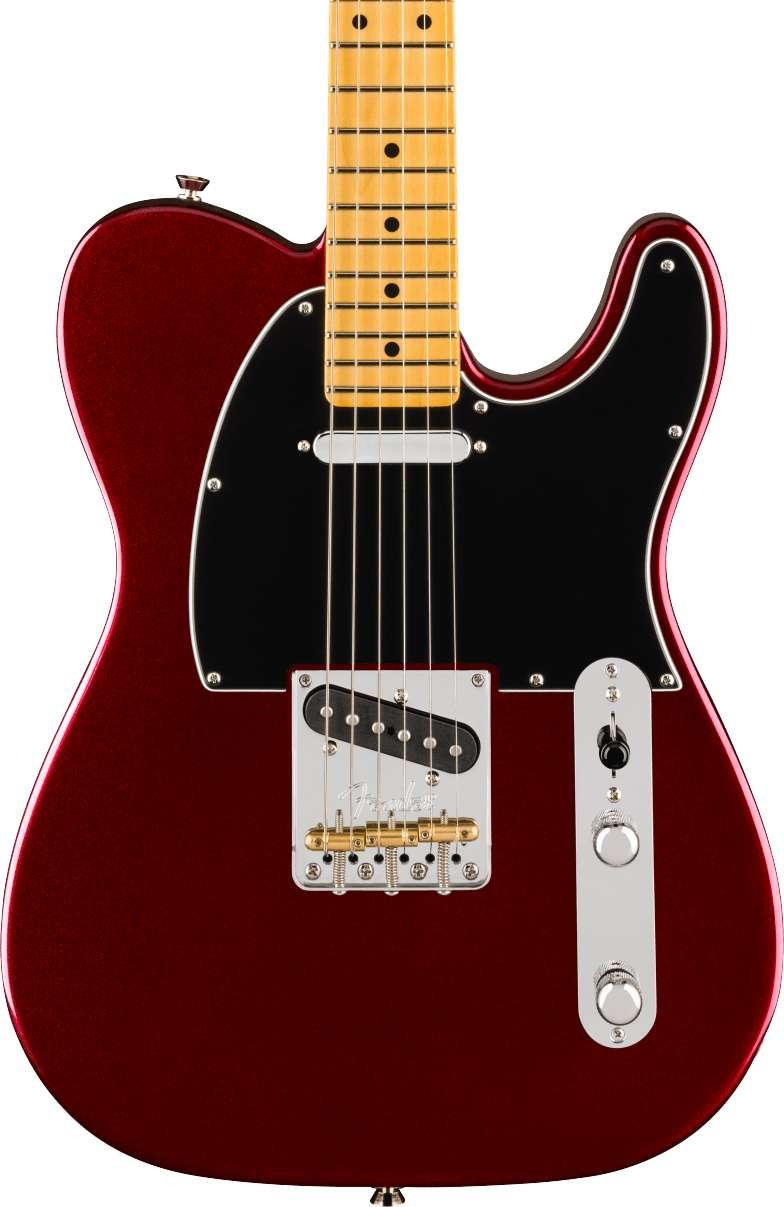 Fender American Professional Telecaster Electric Guitar in Oxblood, Maple Fingerboard - Image 1