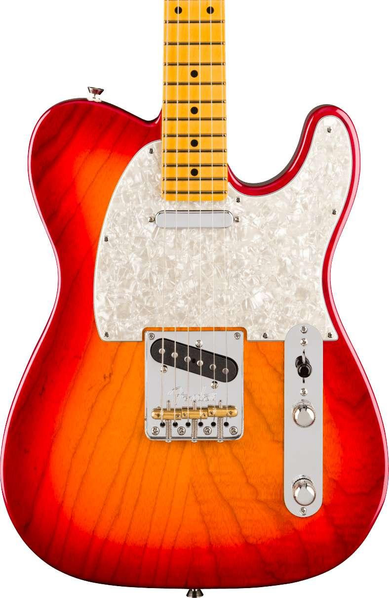 Fender American Professional Telecaster Electric Guitar in Aged Cherry Burst, Maple Fingerboard - Image 1