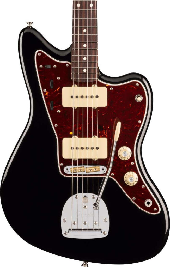 Fender American Professional Jazzmaster Electric Guitar in Black, Rosewood Fingerboard