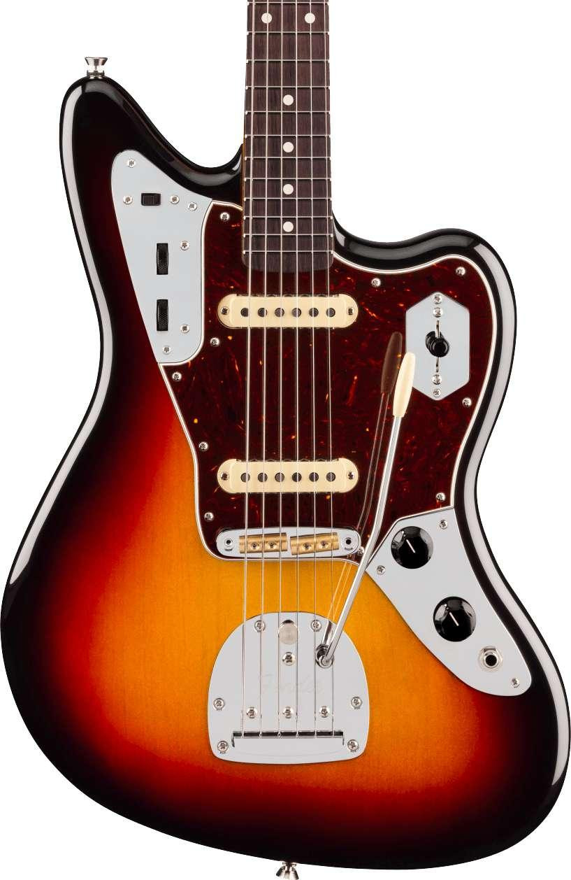 Fender American Professional Jaguar Electric Guitar in 3-Colour Sunburst, Rosewood Fingerboard - Image 1