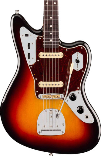 Fender American Professional Jaguar Electric Guitar in 3-Colour Sunburst, Rosewood Fingerboard - Image 2