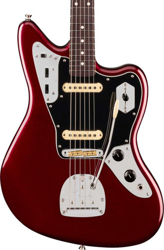 Fender American Professional Jaguar Electric Guitar in Oxblood, Rosewood Fingerboard - Image 2