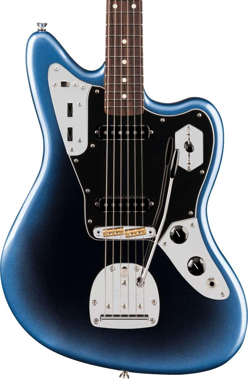 Fender American Professional Jaguar Electric Guitar in Dark Night, Rosewood Fingerboard - Image 1