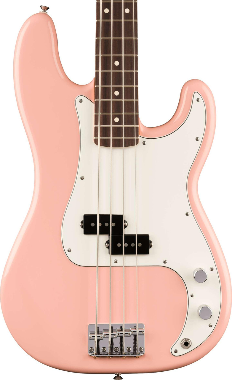 Fender Limited Edition Player II Precision Bass Guitar in Shell Pink - Image 1