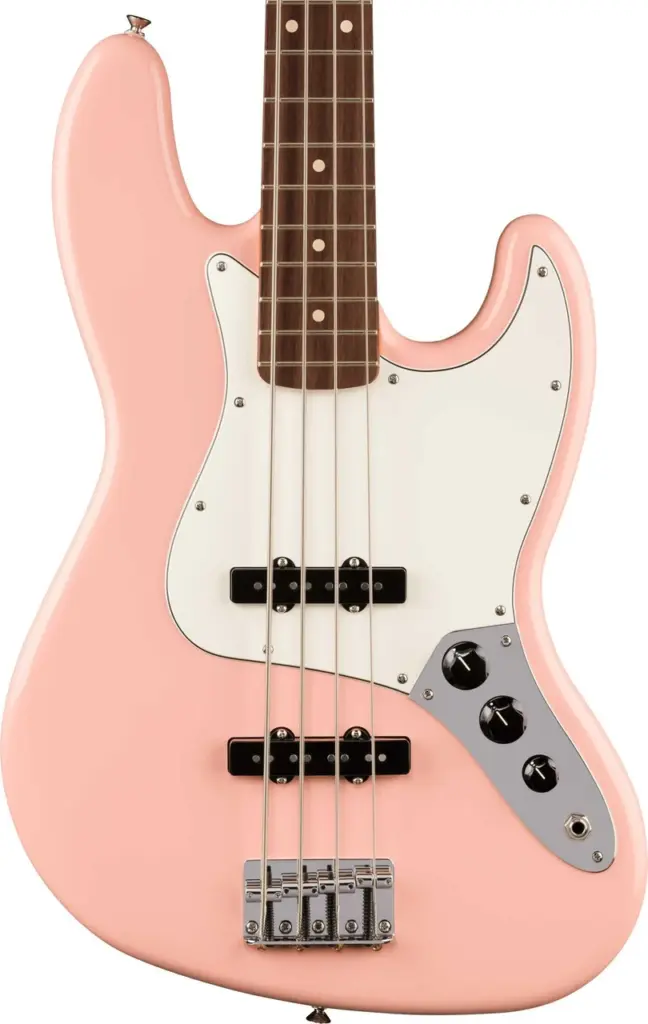 Fender Limited Edition Player II Jazz Bass Guitar in Shell Pink