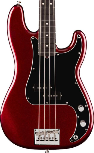 Fender American Professional Precision Bass Guitar in Oxblood, Rosewood Fingerboard - Image 2
