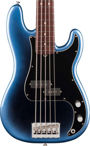 Fender American Professional Precision Bass V Guitar in Dark Night, Rosewood Fingerboard - Image 2