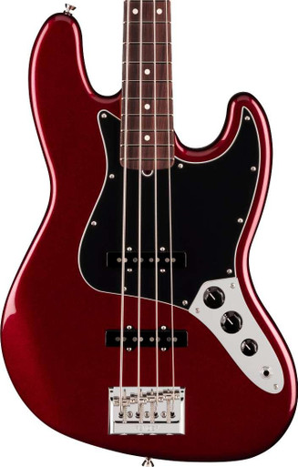 Fender American Professional Jazz Bass Guitar in Oxblood, Rosewood Fingerboard - Image 2