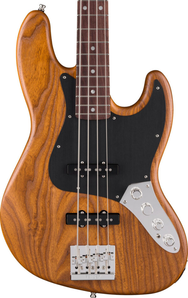 Fender Limited Edition American Ultra II Roasted Ash Jazz Bass in Natural - Image 1