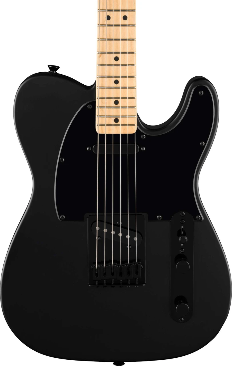 Fender Limited Edition Standard Blackout Telecaster Electric Guitar in Satin Black - Image 1