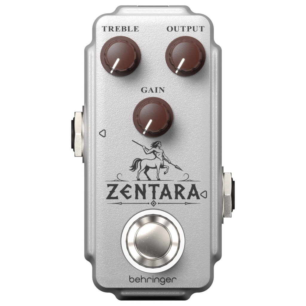 Behringer Zentara Mini Overdrive Pedal in Silver