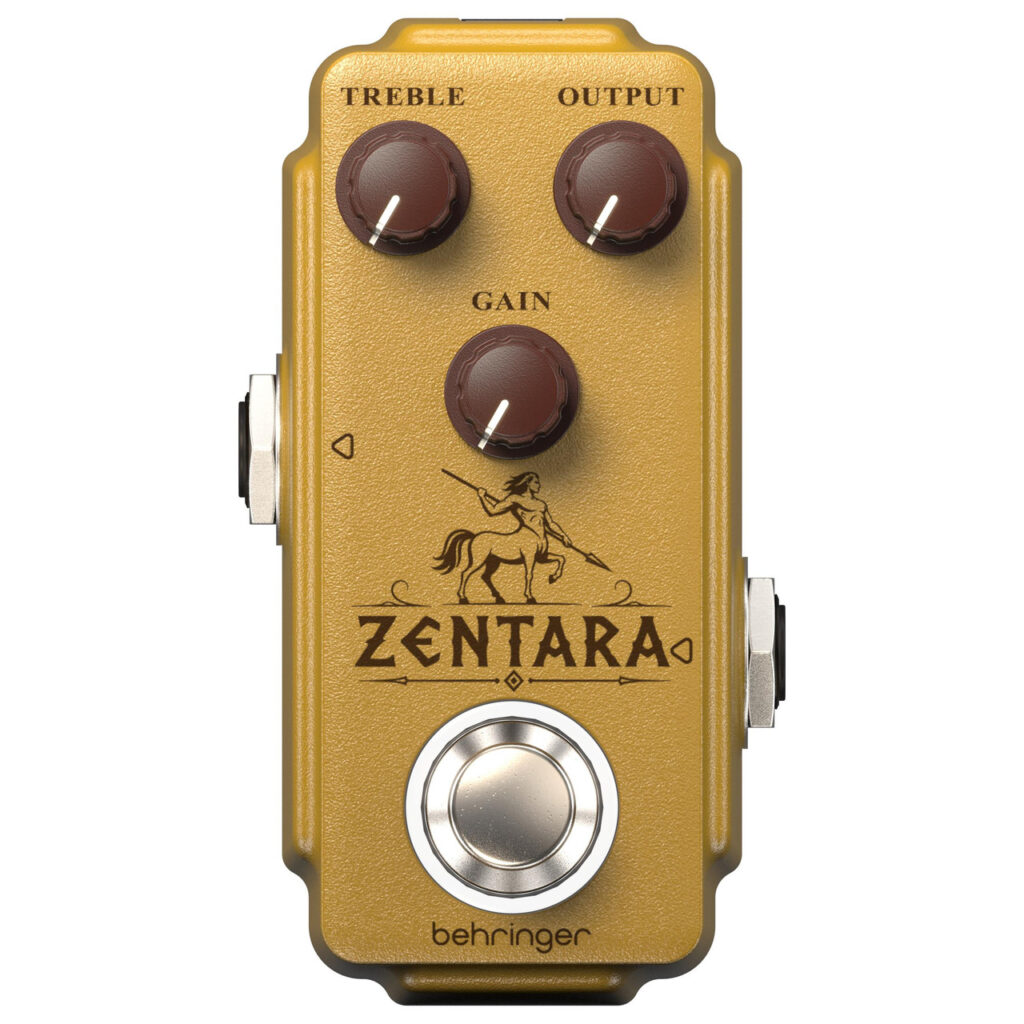 Behringer Zentara Mini Overdrive Pedal in Gold
