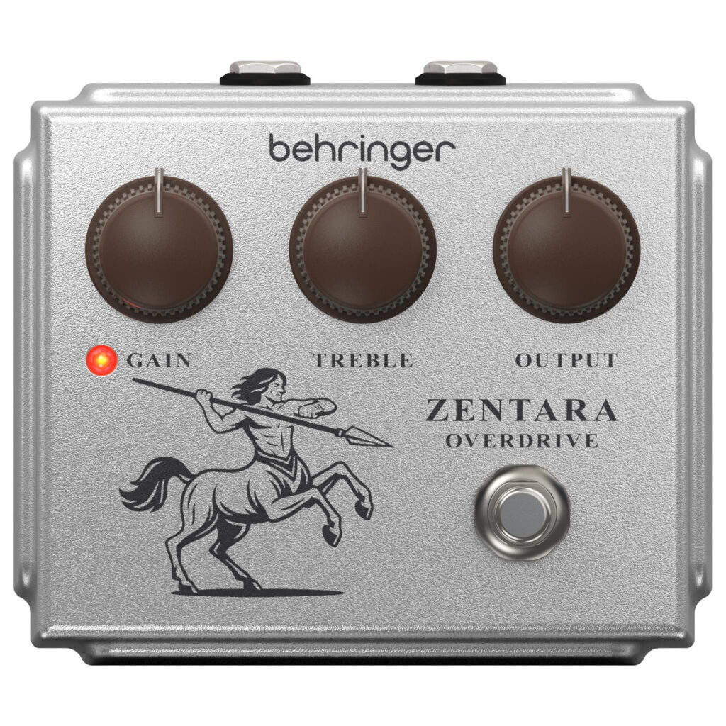 Behringer Zentara Overdrive Pedal in Silver