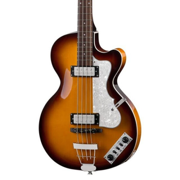 Hofner Ignition Club Bass Guitar in Sunburst - Image 1