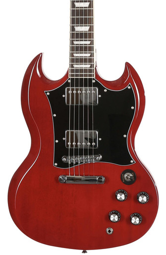 EastCoast GS10 Electric Guitar in Cherry with Rosewood Fretboard - Image 2