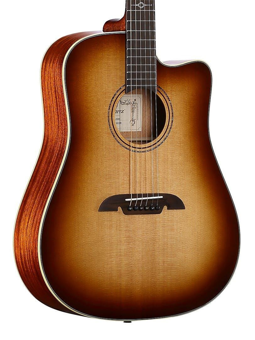 B Stock : Alvarez Masterworks MD60CESHB Dreadnought Electro Acoustic in Shadowburst with Cutaway - 001 - Image 1
