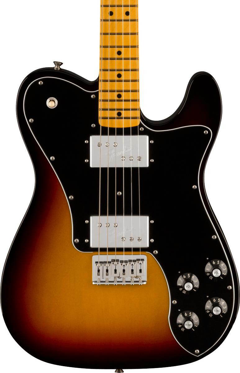B Stock : Fender American Vintage II 1975 Telecaster Deluxe Electric Guitar in 3 Colour Sunburst - 002 - Image 1
