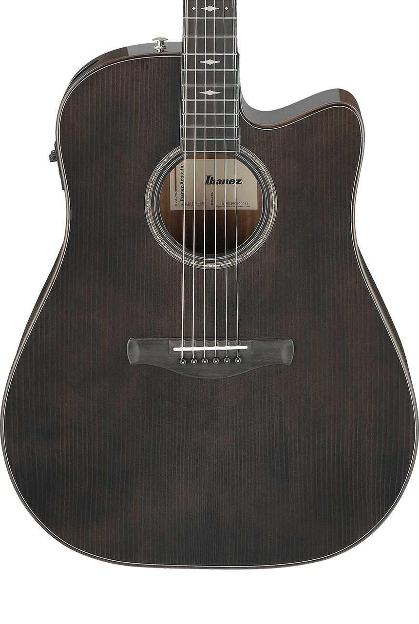 Ibanez AAD361CE-TKR Advanced Electro Acoustic Guitar in Transparent Black Sunburst - Image 1