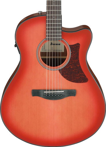 Ibanez AAM50CE-CRO Advanced Electro Acoustic in Coral Red Burst Open Pore - Image 2