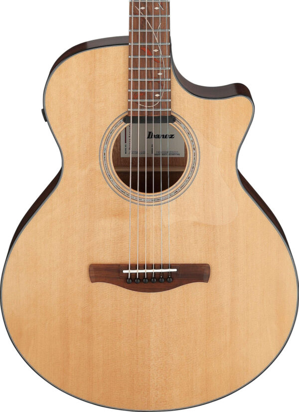 Ibanez AE275BT-LGS AE Series Baritone Electro Acoustic Guitar in Natural Low Gloss - Image 1