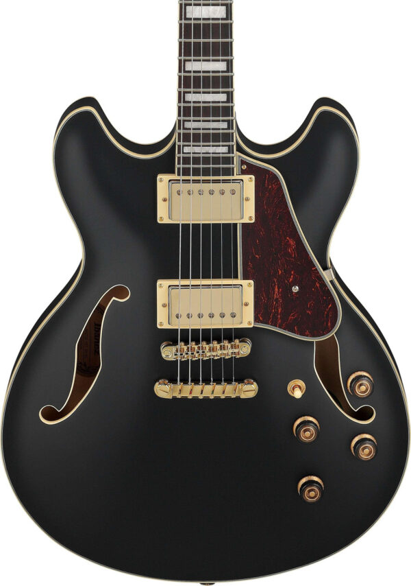 Ibanez AS73G-BKF Artcore Semi-Hollow Electric Guitar in Black Flat - Image 1