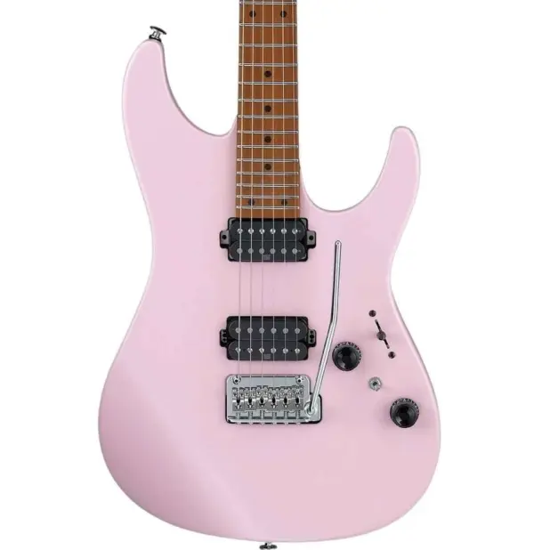Ibanez AZ2402-PKF Prestige AZ Electric Guitar in Pink Flat - Image 1