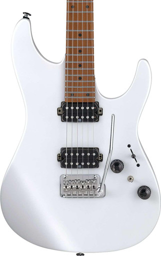 Ibanez AZ2402-PWF Prestige AZ Electric Guitar in Pearl White Flat - Image 2