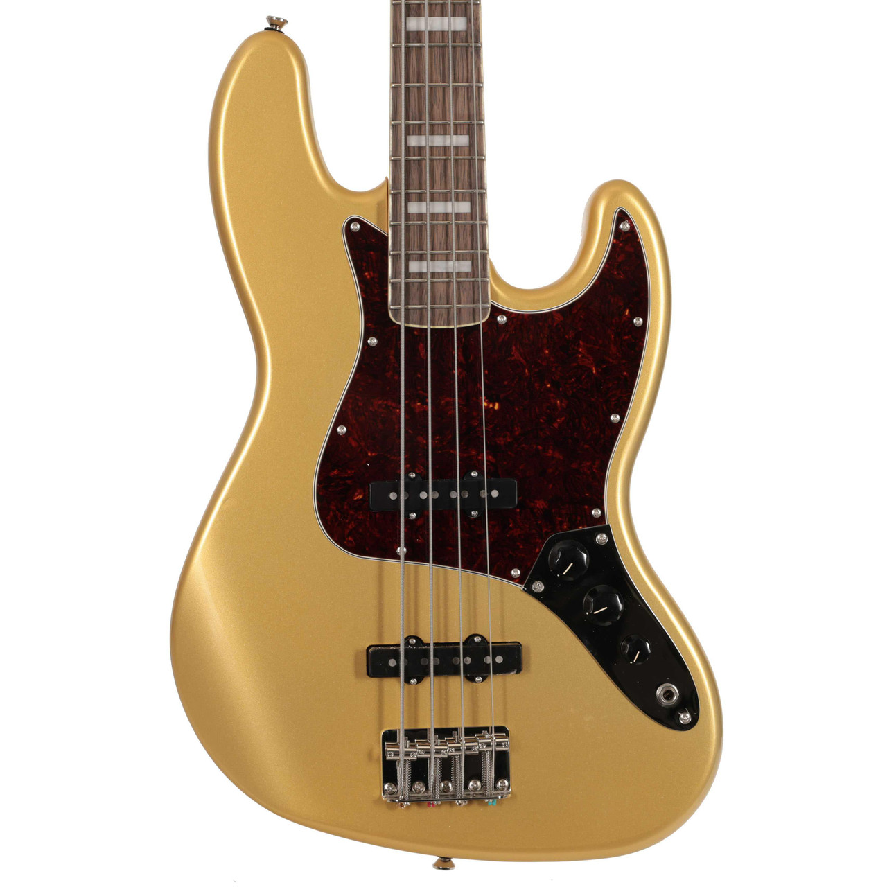 B Stock : Squier FSR Classic Vibe '70s Jazz Bass Guitar in Aztec Gold - 001 - Image 1