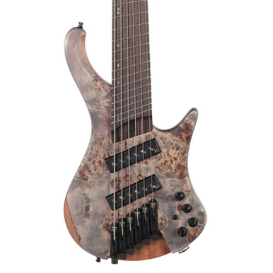 B Stock : Ibanez EHB1506MS 6-String Headless Multi-Scale Bass Guitar in Black Ice Flat - 001 - Image 2