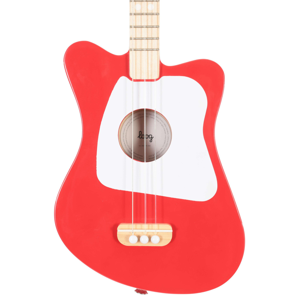 B Stock : Loog Mini Acoustic Guitar in Red for Ages 3 Plus - 001 - Image 1