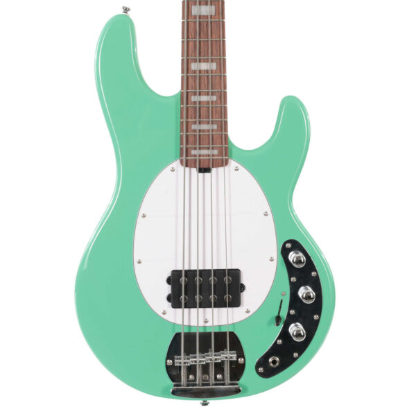 B Stock : Sterling by Music Man StingRay Plus RAY4X Bass Guitar in Seafoam Green - 001 - Image 1