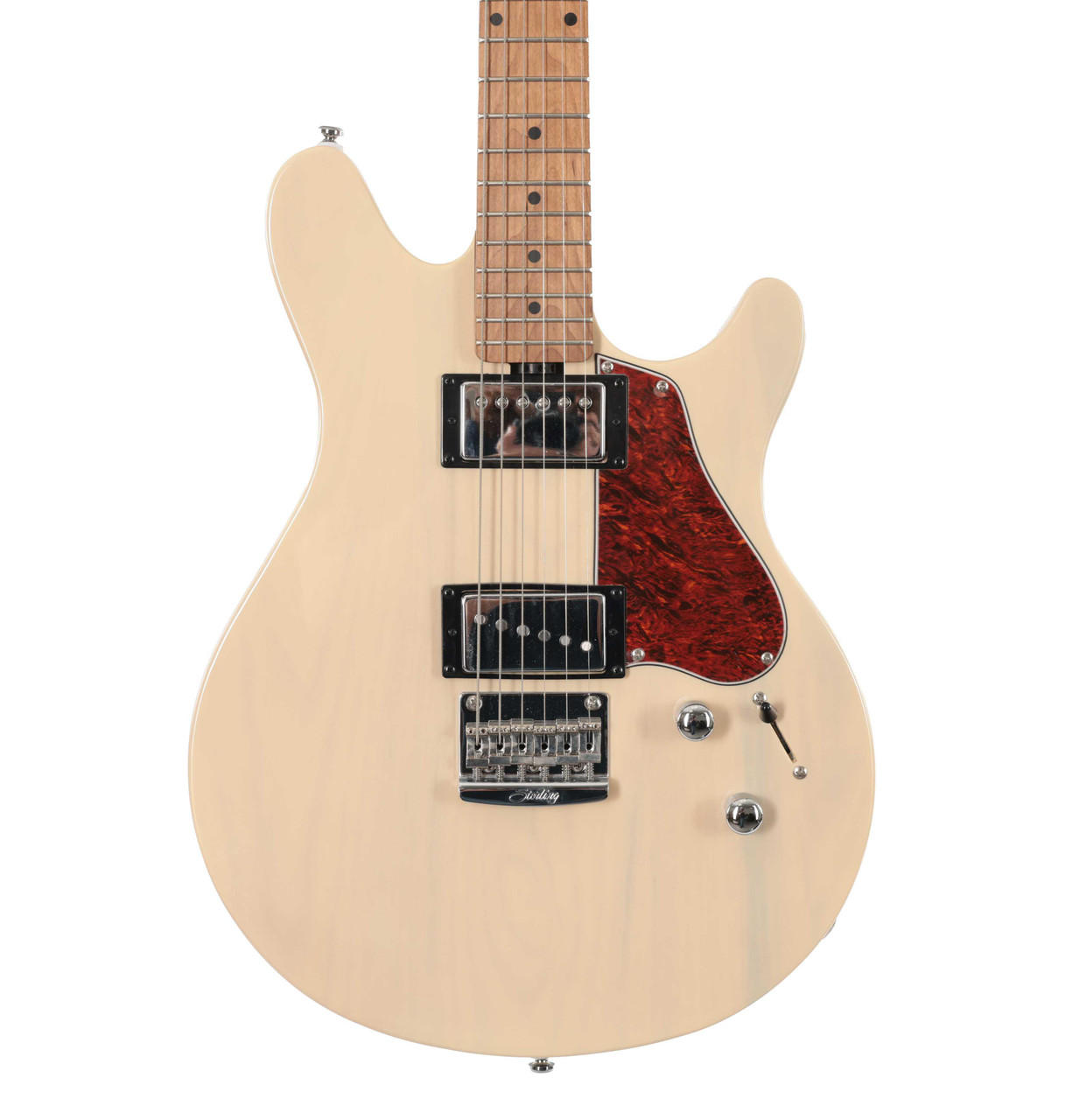 B Stock : Sterling by Music Man Valentine Electric Guitar in Trans Buttermilk - 001 - Image 1