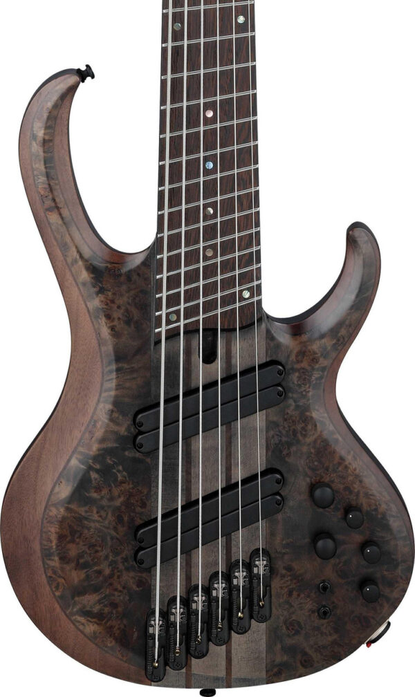 Ibanez BTB806MS-TGF BTB Multi-Scale 6-String Bass Guitar in Transparent Gray Flat - Image 1
