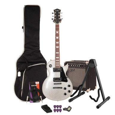 Eastcoast L1 Electric Guitar Starter Pack in Lunar Dust Sparkle with 15W Amp & Accessories - Image 2