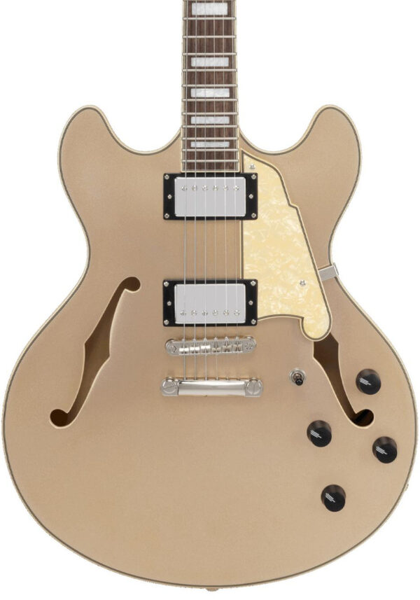 B-Stock : D’Angelico Premier DC Semi-Hollow Electric Guitar in Desert Gold #002 - Image 1