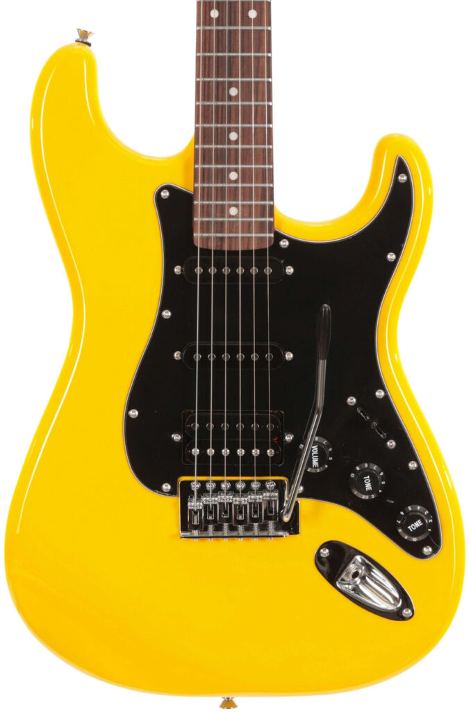EastCoast ST2 HSS Electric Guitar in Ferrari Yellow