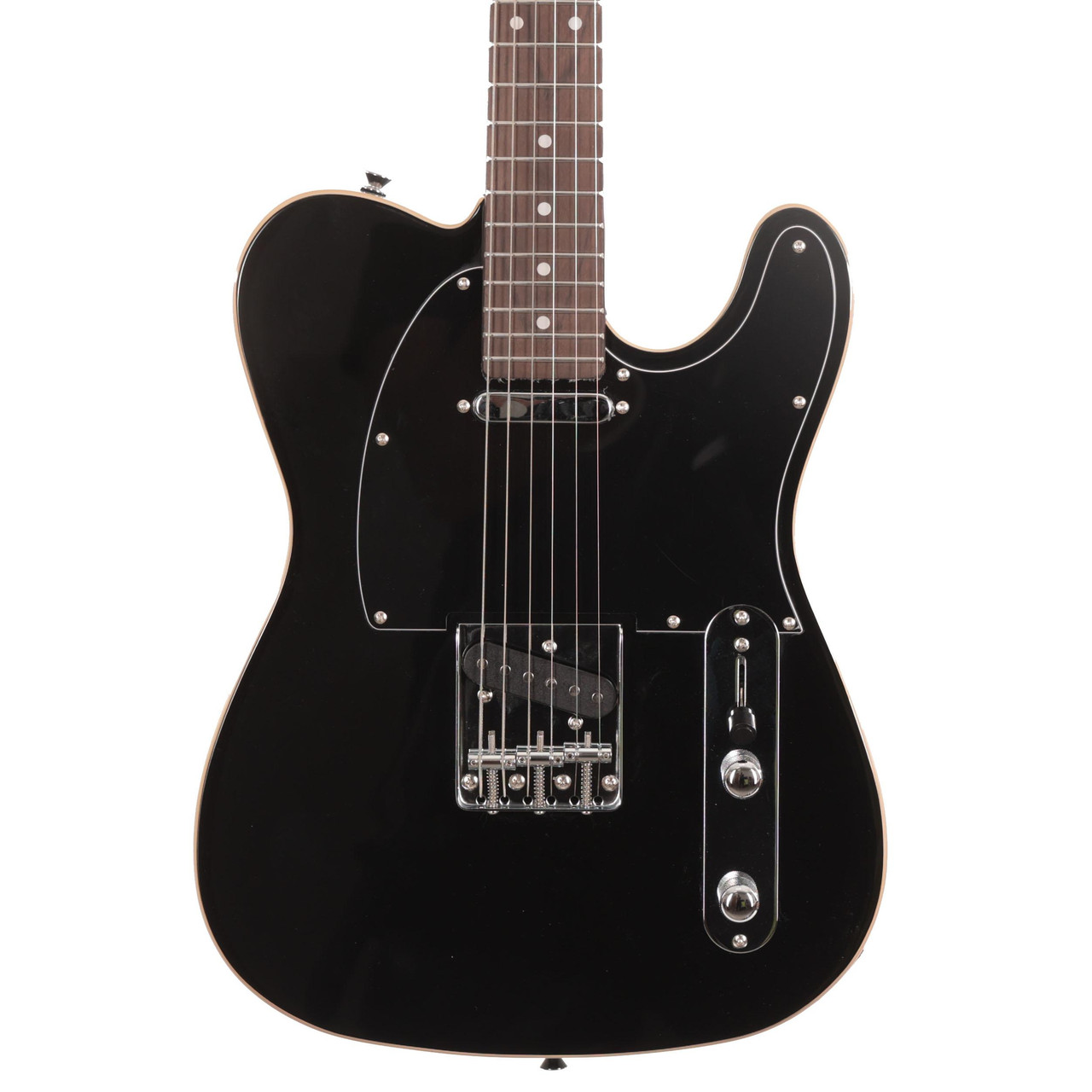 B-Stock : Eastcoast T62 Double-Bound T-Style Electric Guitar In Black #001 - Image 1