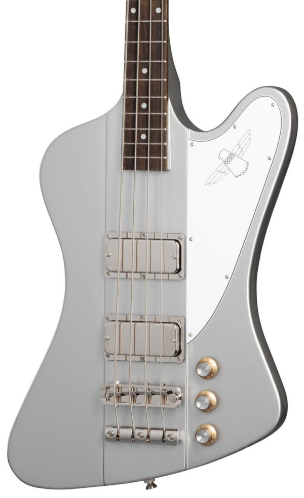 Epiphone Thunderbird '64 Bass Guitar in Silver Mist, Pau Ferro Fingerboard - Image 1