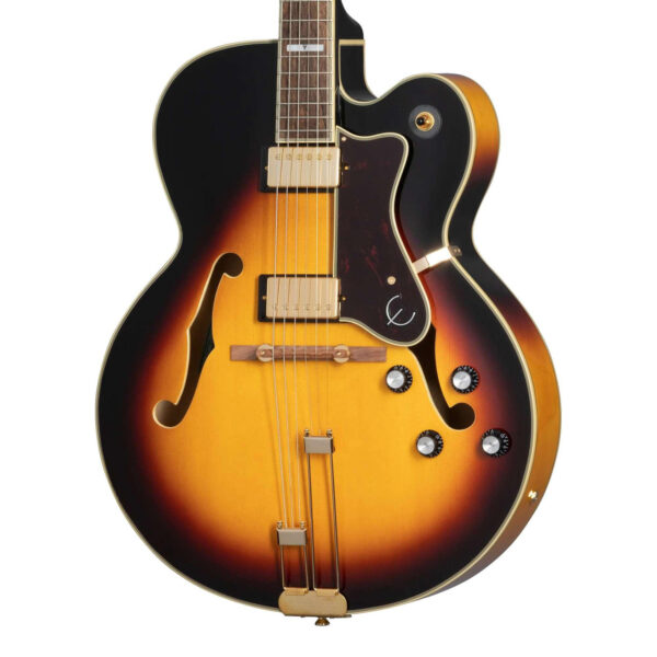 Epiphone Original Broadway Hollow Body Electric Guitar in Vintage Sunburst - Image 1
