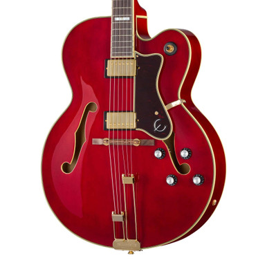 Epiphone Original Broadway Hollow Body Electric Guitar in Wine Red - Image 2
