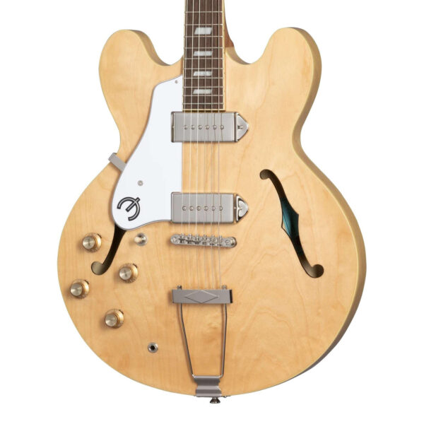 Epiphone Original Casino Hollow Body Left Handed Electric Guitar in Natural - Image 1