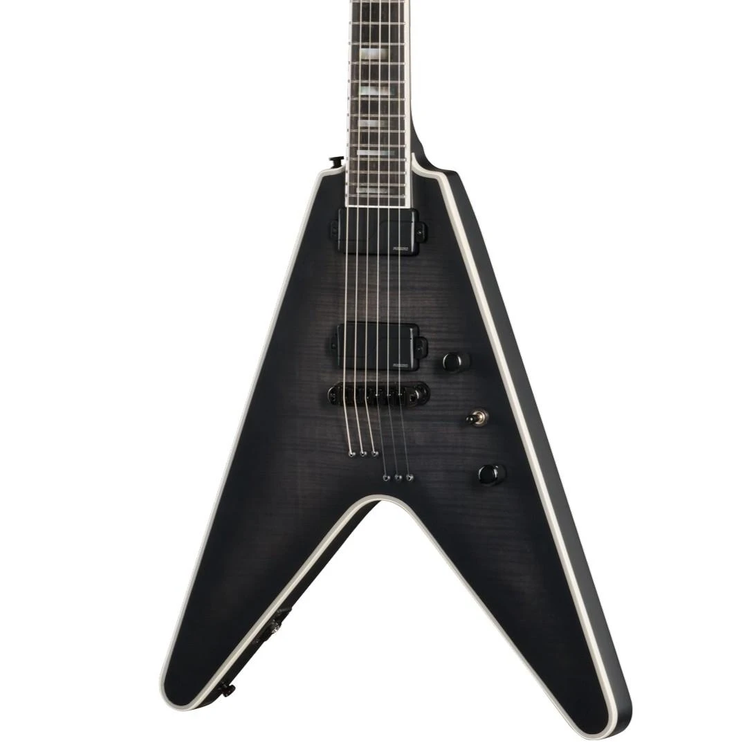 Epiphone Prophecy Flying V Electric Guitar in Obsidian Storm - Image 1
