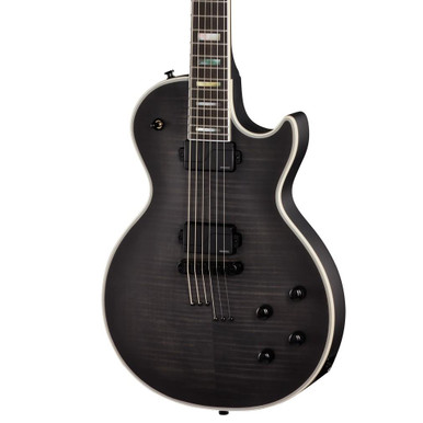 Epiphone Prophecy Les Paul Baritone Electric Guitar in Obsidian Storm - Image 2