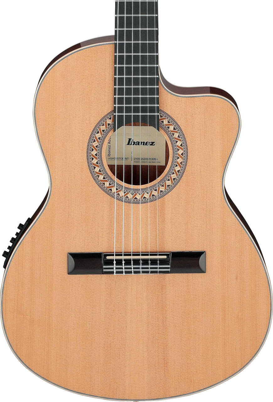 Ibanez GA34STCE Classical Electro Acoustic Guitar in Natural High Gloss - Image 1