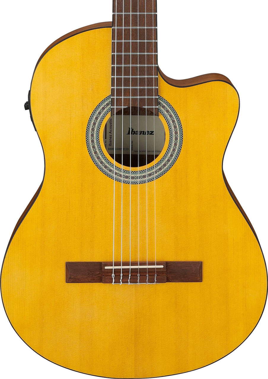 Ibanez GA3ECE-OAM GA Series Electro Acoustic Classical Guitar in Open Pore Amber - Image 1